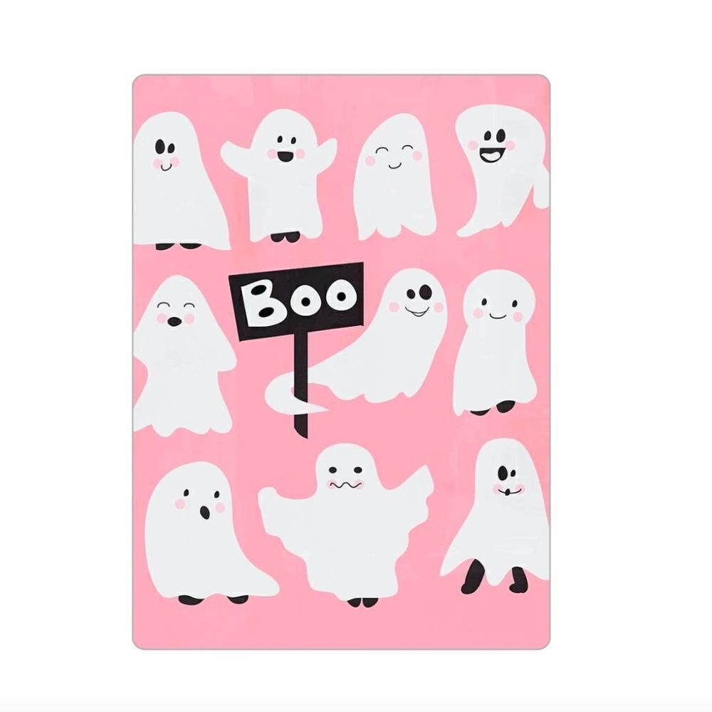 Pink  Ghost Halloween Magnet